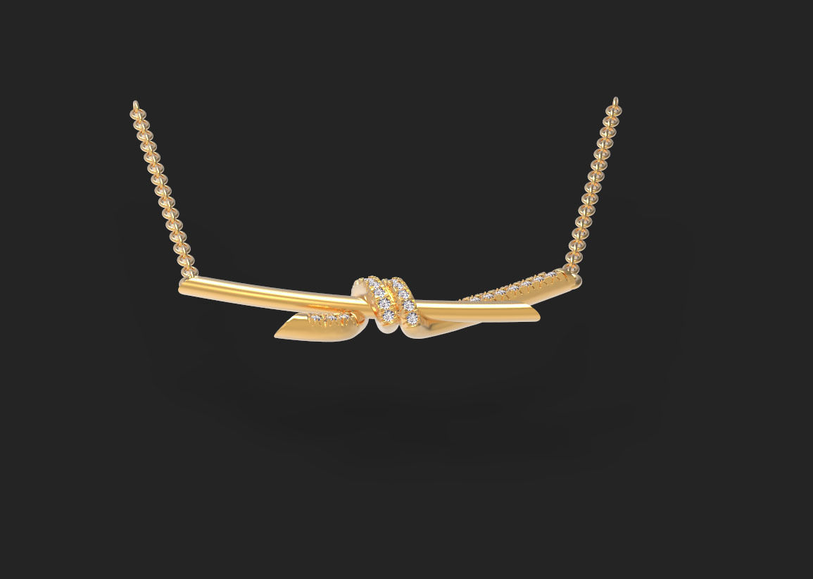 pendant knot 3D print model_29