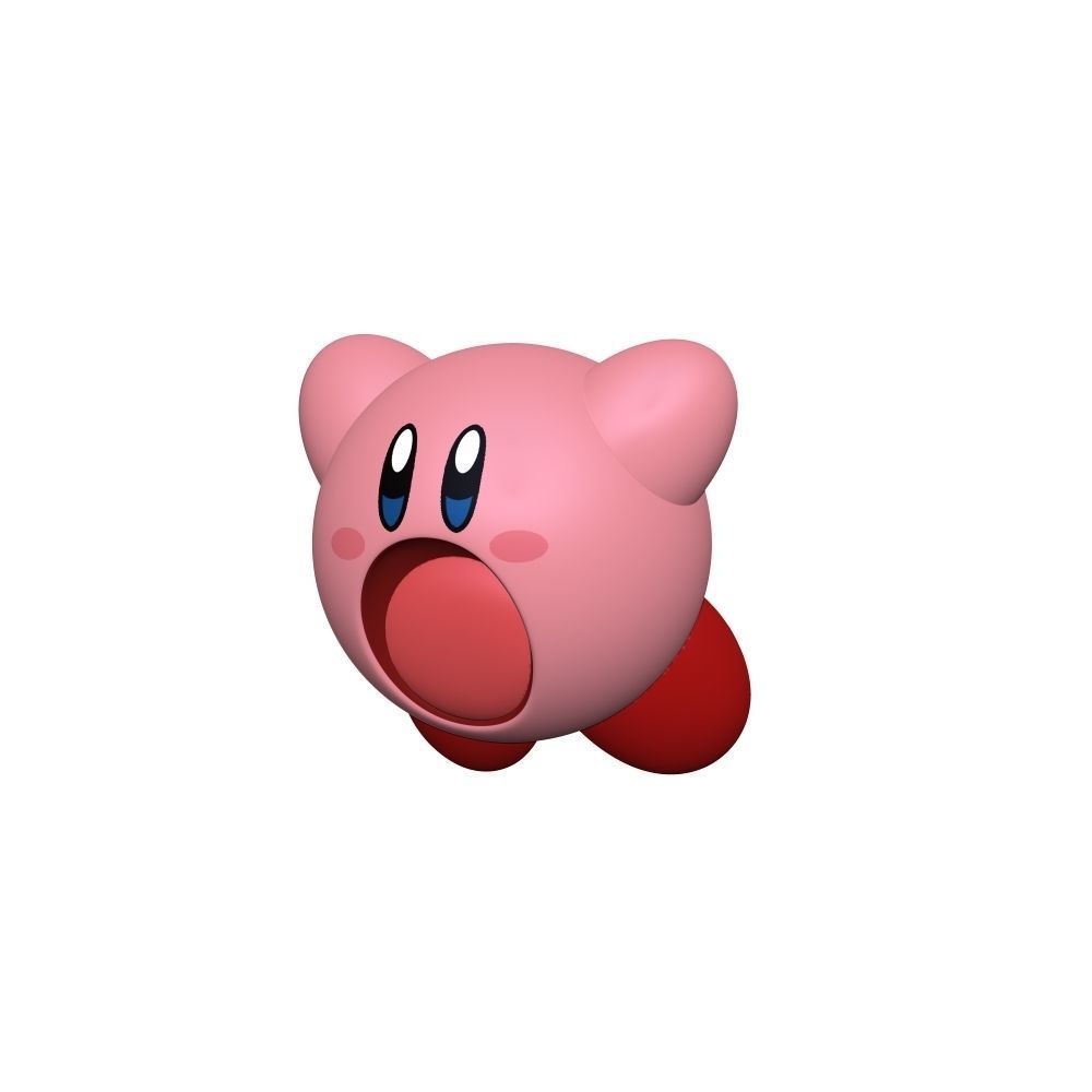 cute kirby 3D print model_3