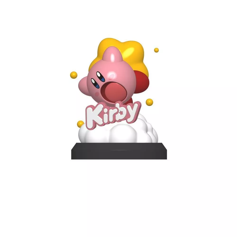 cute kirby 3D print model_0