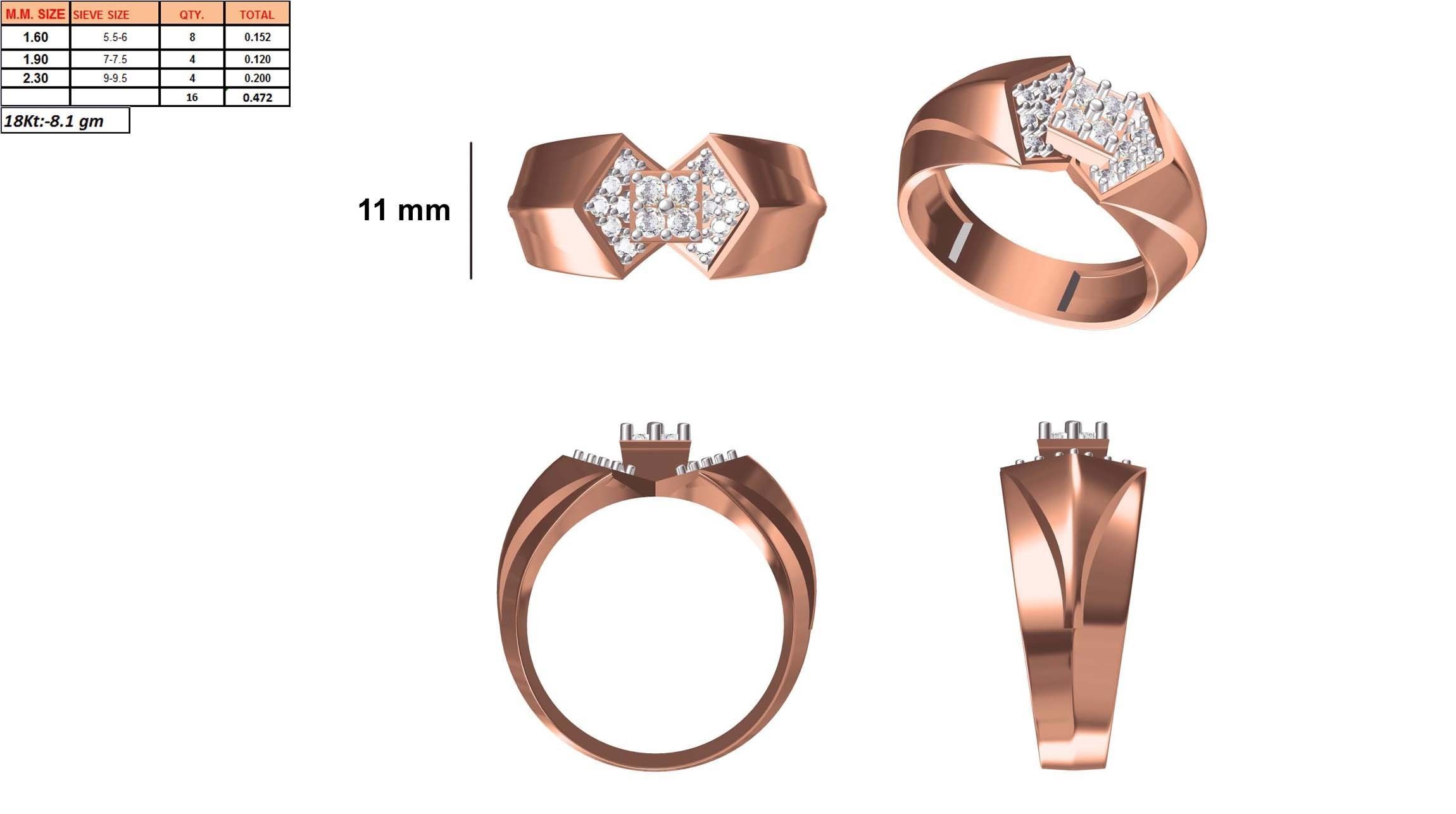 Mens Ring STL OBJ FBX JCD Details 3D print model_1