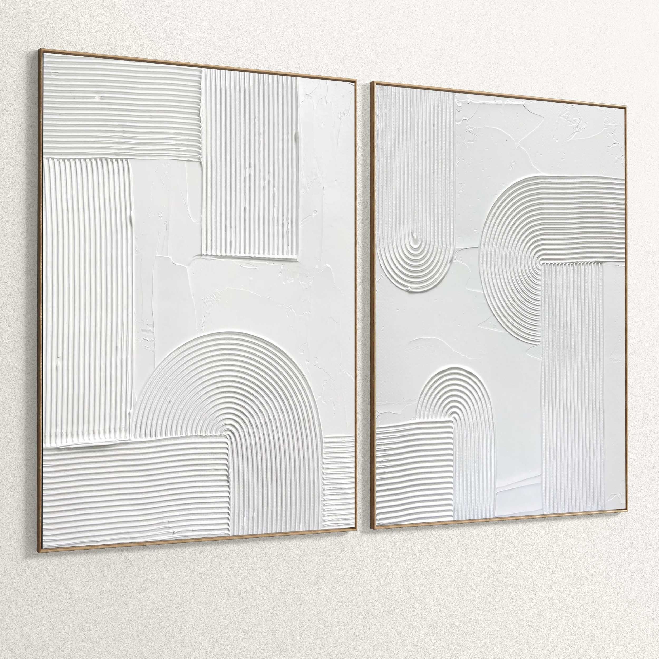 Plaster Two Photo Frame 268 Low-poly 3D model_3