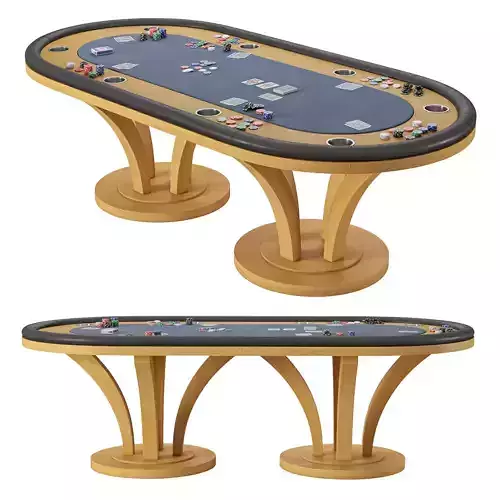 Jack game room Torino Poker Table 96 3D model