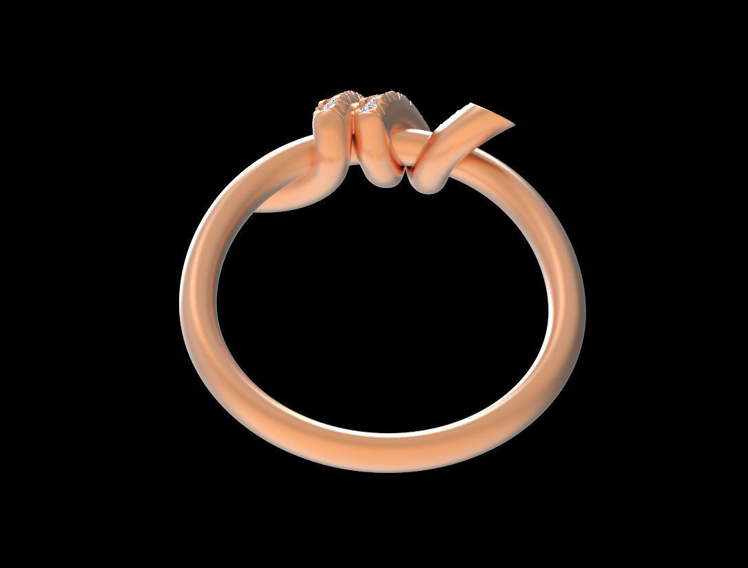 ring knot 3D print model_14