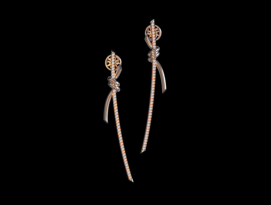 ring knot 3D print model_7