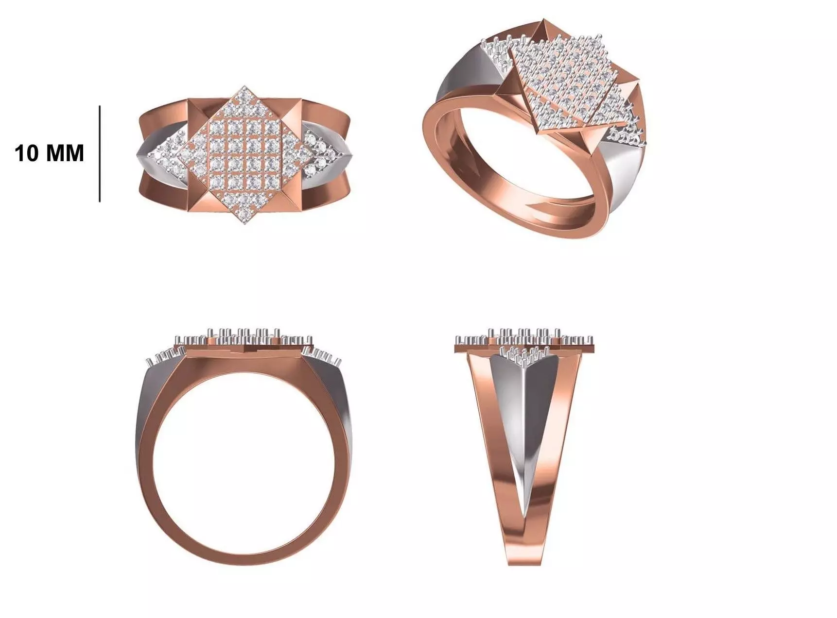 Mens Ring STL OBJ FBX JCD Details 3D print model_0