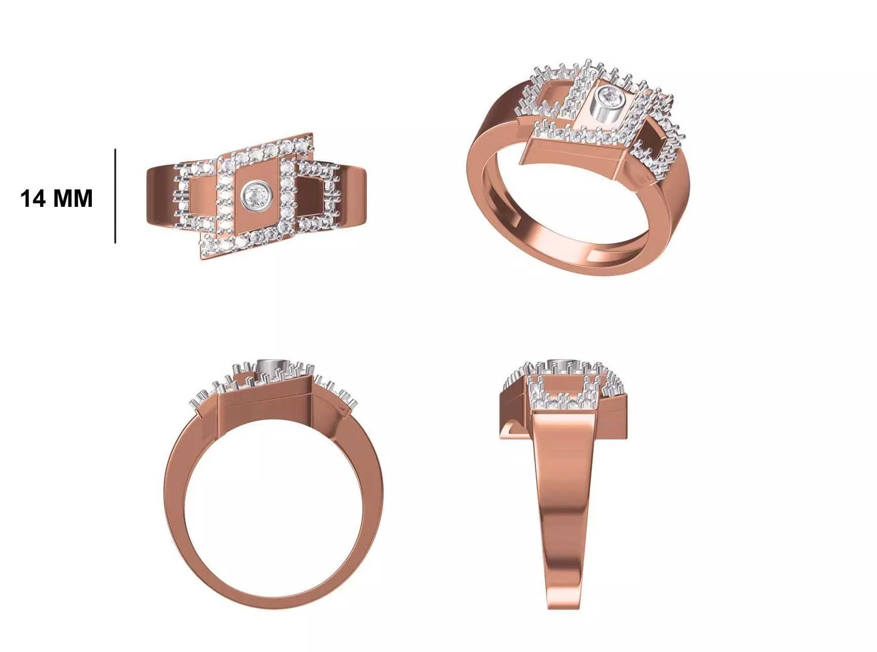 Mens Ring STL OBJ FBX JCD Details 3D print model_0