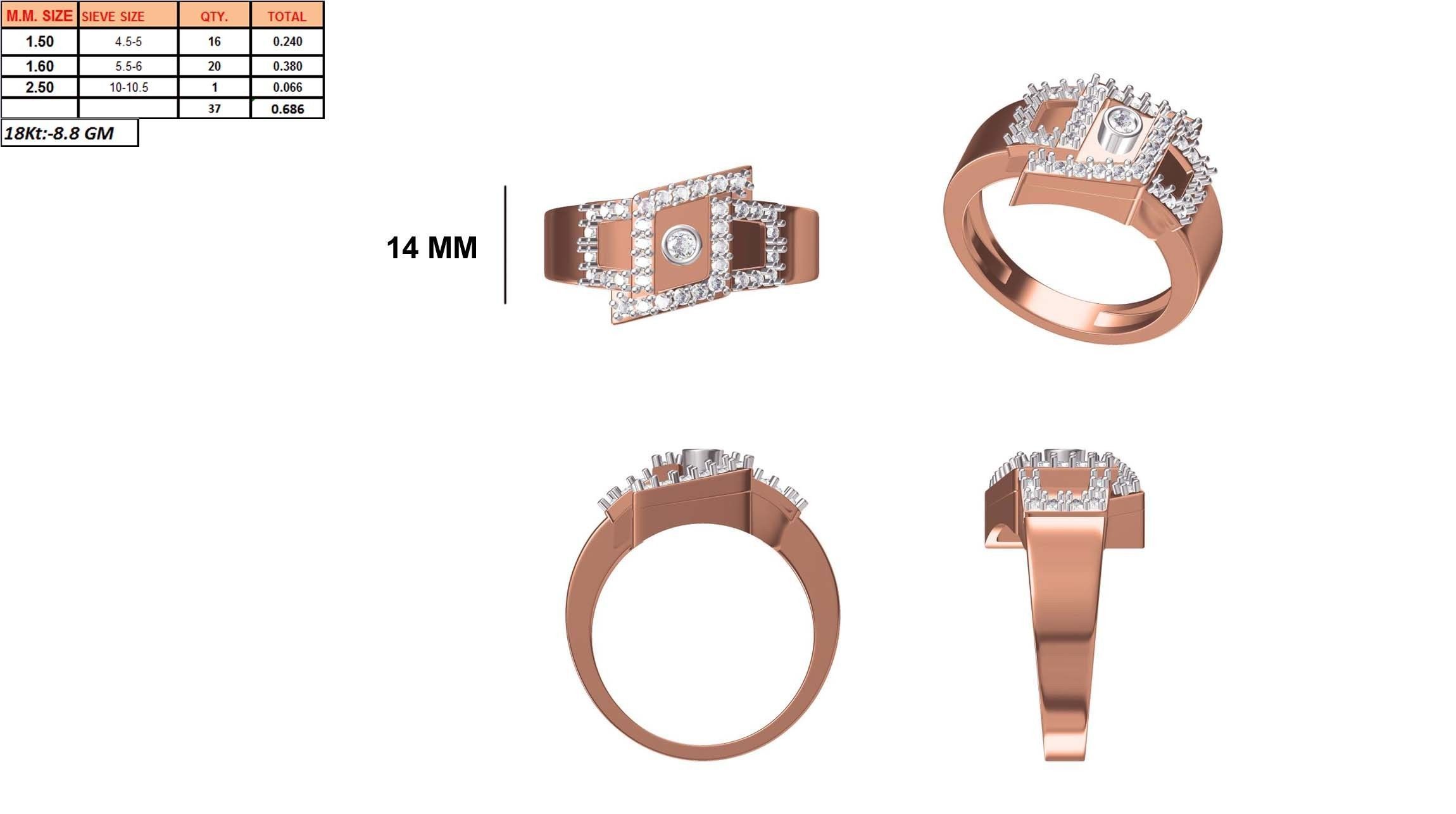 Mens Ring STL OBJ FBX JCD Details 3D print model_1