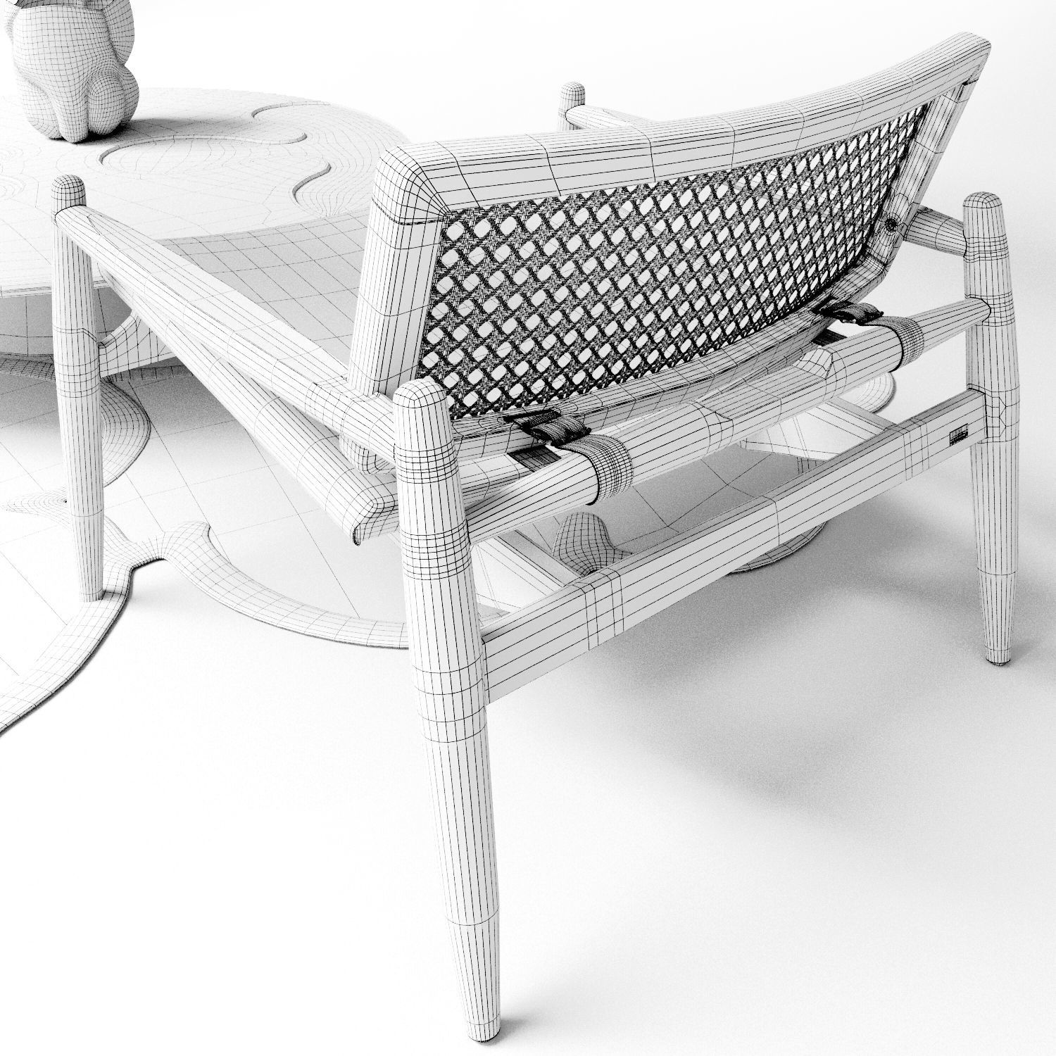 albedo isole coffee table set 3D model_13