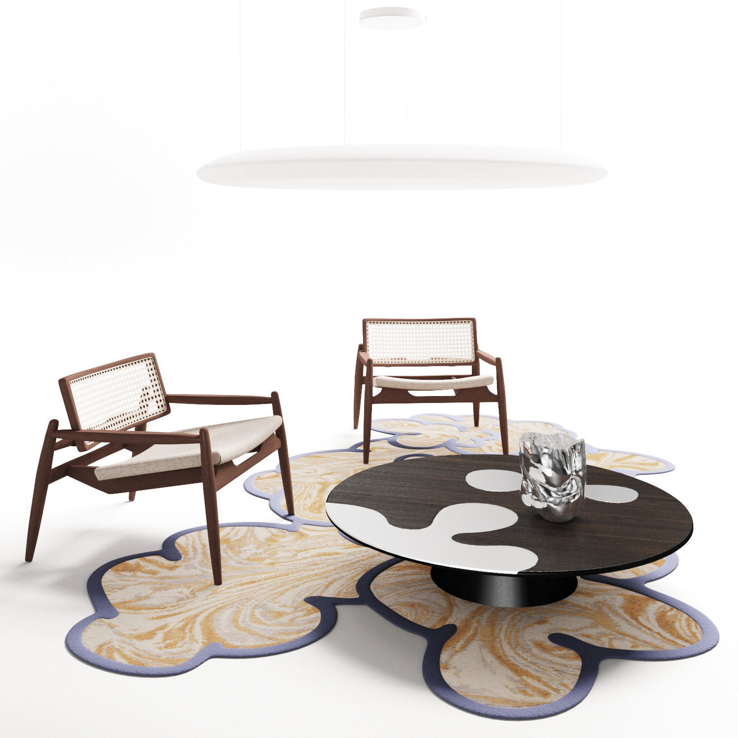 albedo isole coffee table set 3D model_7