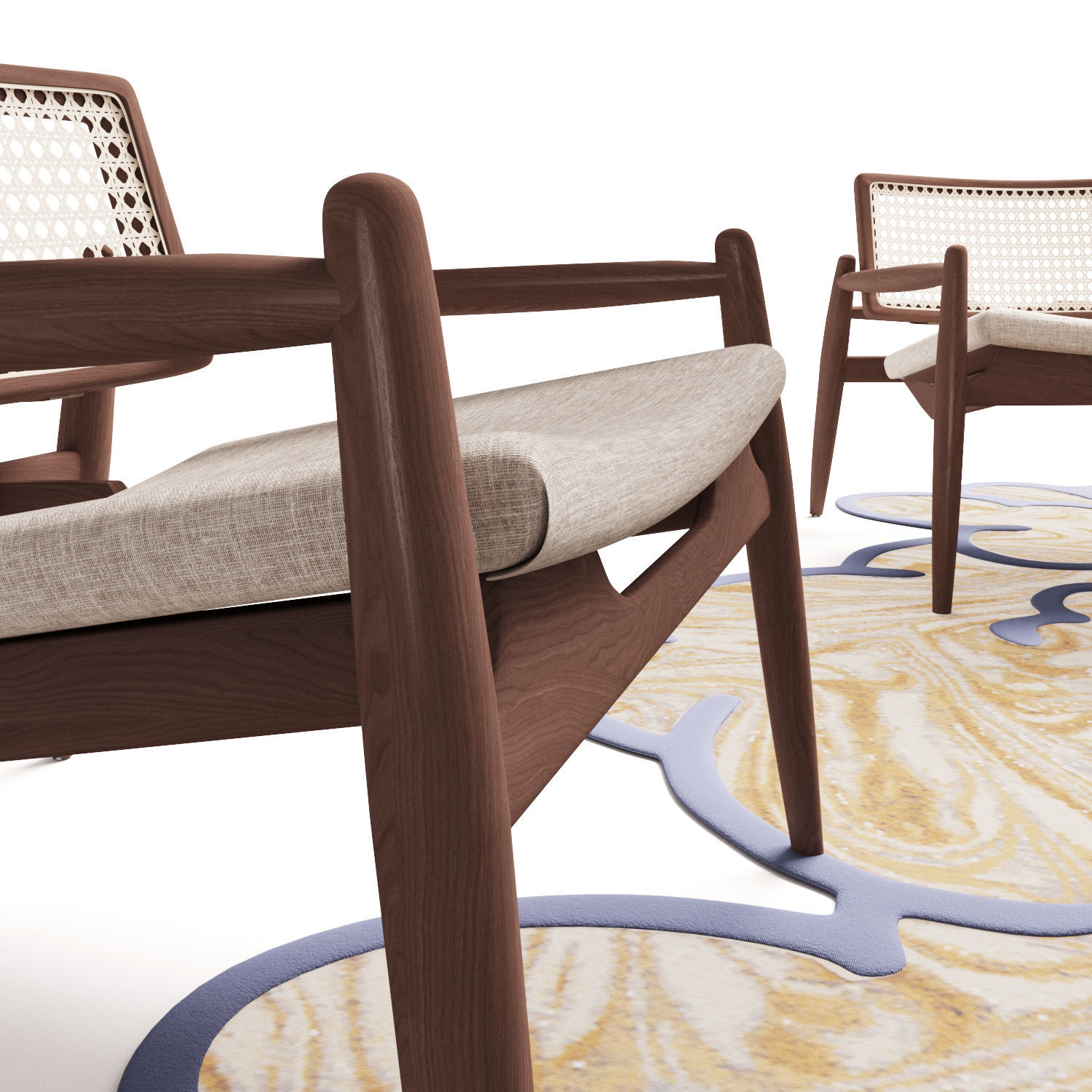 albedo isole coffee table set 3D model_8