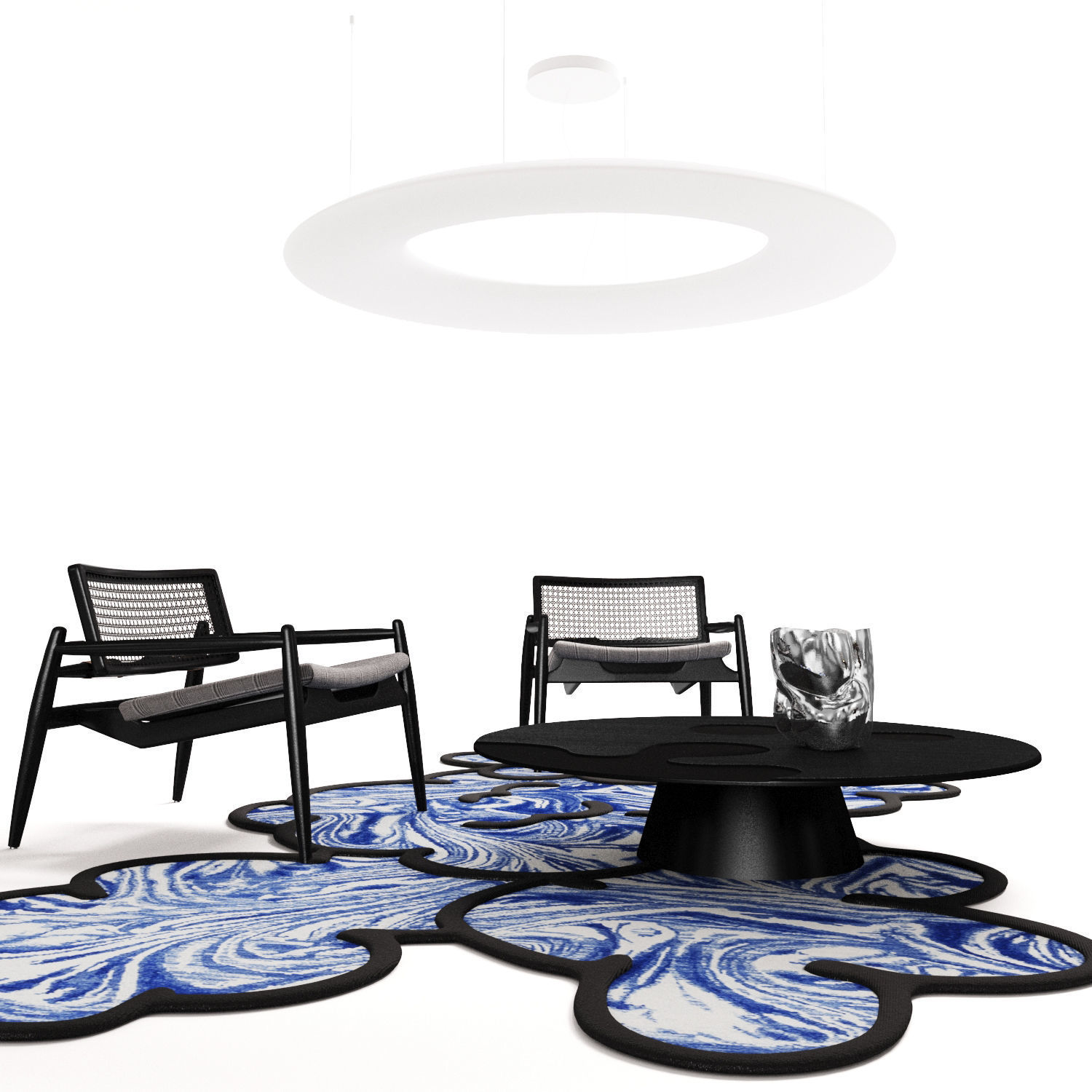 albedo isole coffee table set 3D model_1