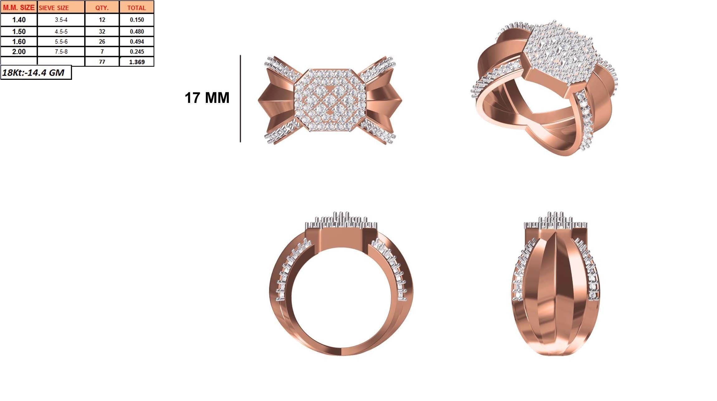 Mens Ring STL OBJ FBX JCD Details 3D print model_1