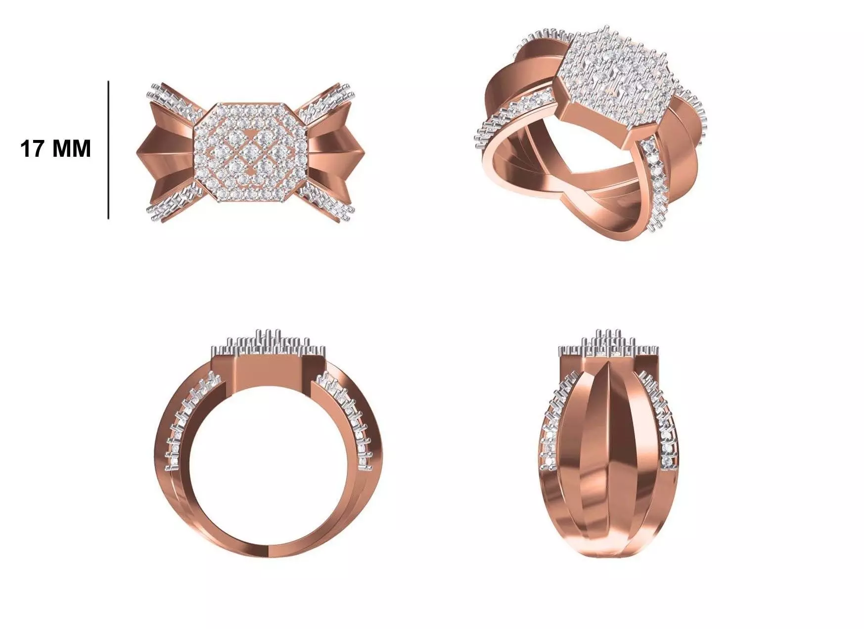 Mens Ring STL OBJ FBX JCD Details 3D print model_0