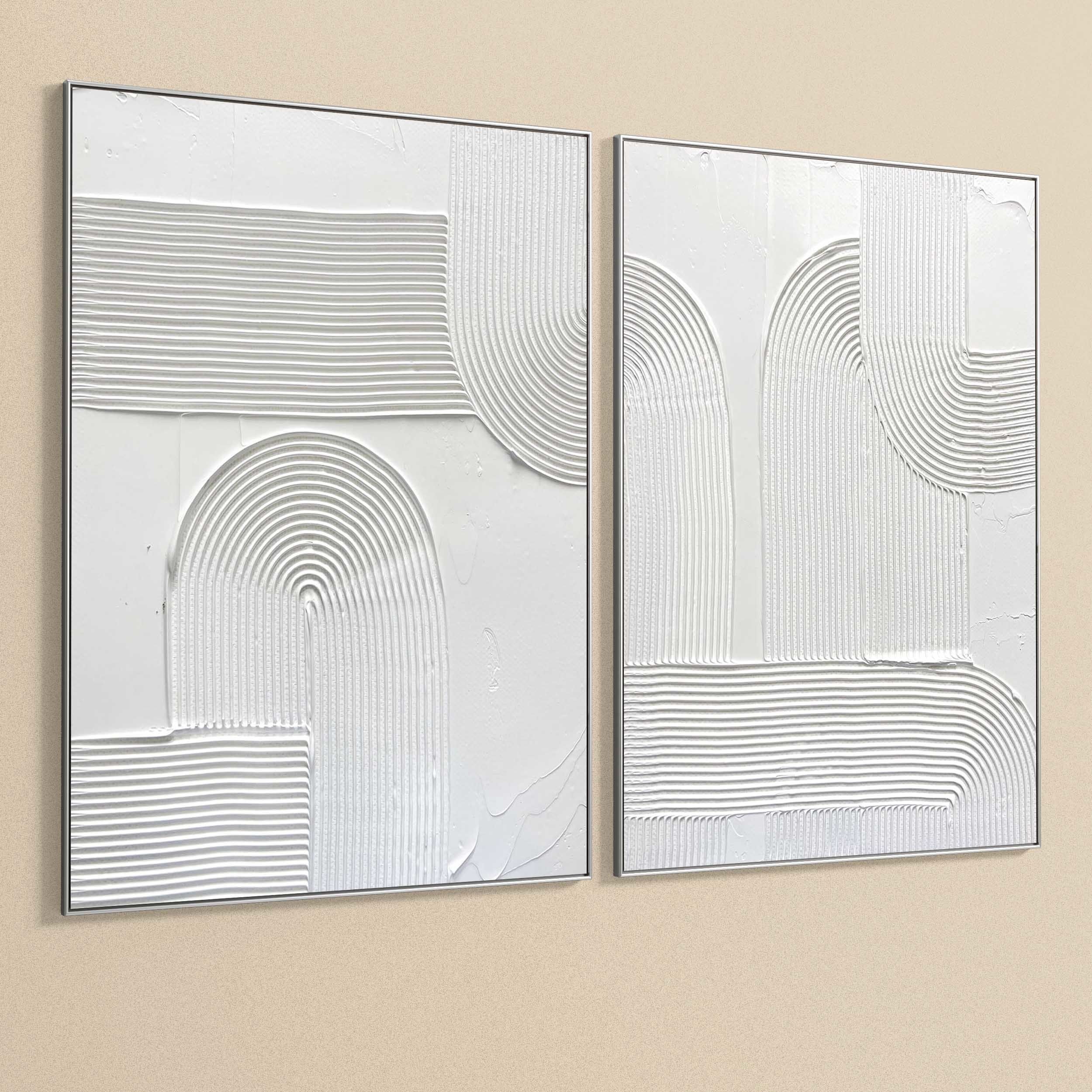 Plaster Two Photo Frame 277 Low-poly 3D model_3