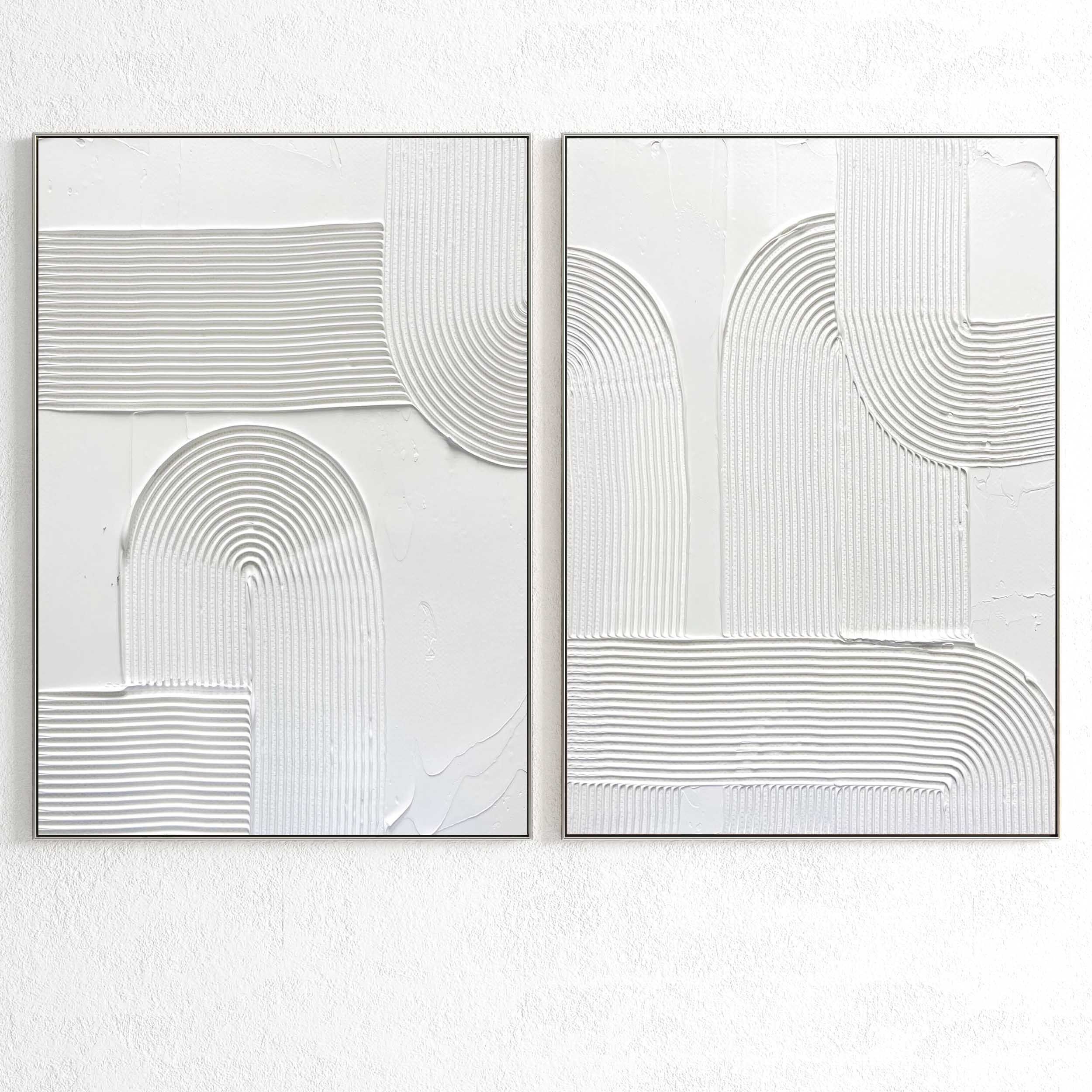 Plaster Two Photo Frame 277 Low-poly 3D model_1