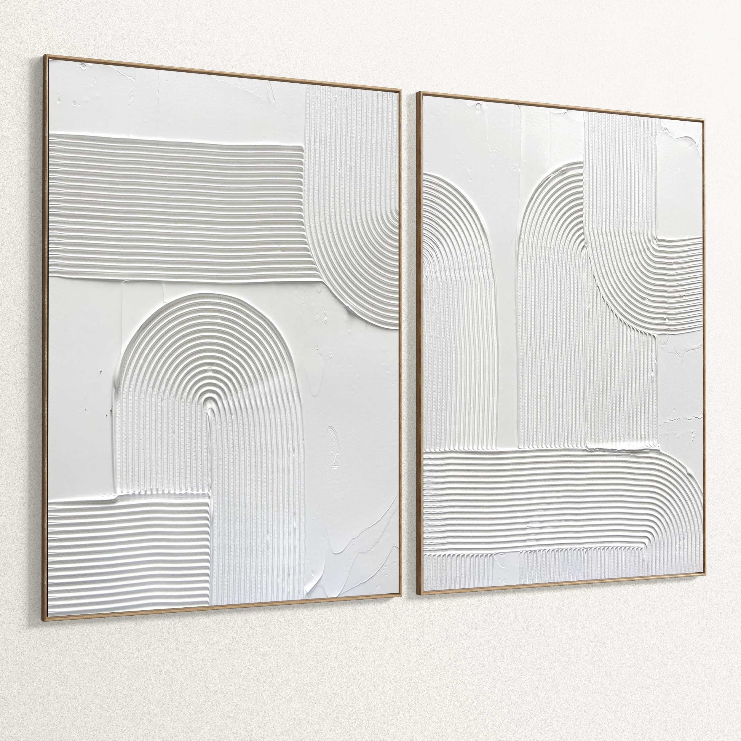 Plaster Two Photo Frame 277 Low-poly 3D model_4