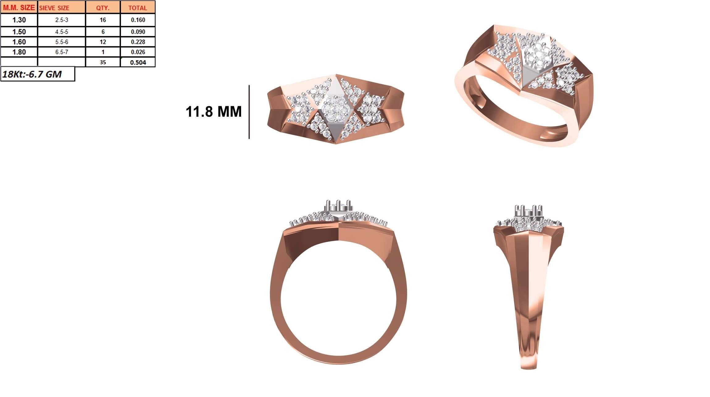 Mens Ring STL OBJ FBX JCD Details 3D print model_1