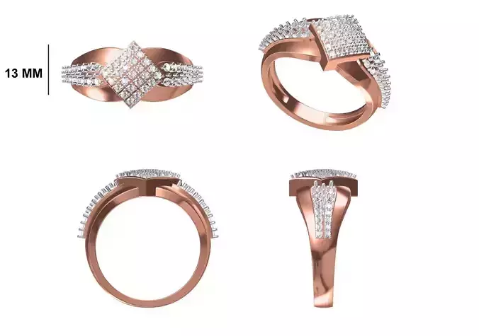 Mens Ring STL OBJ FBX JCD Details