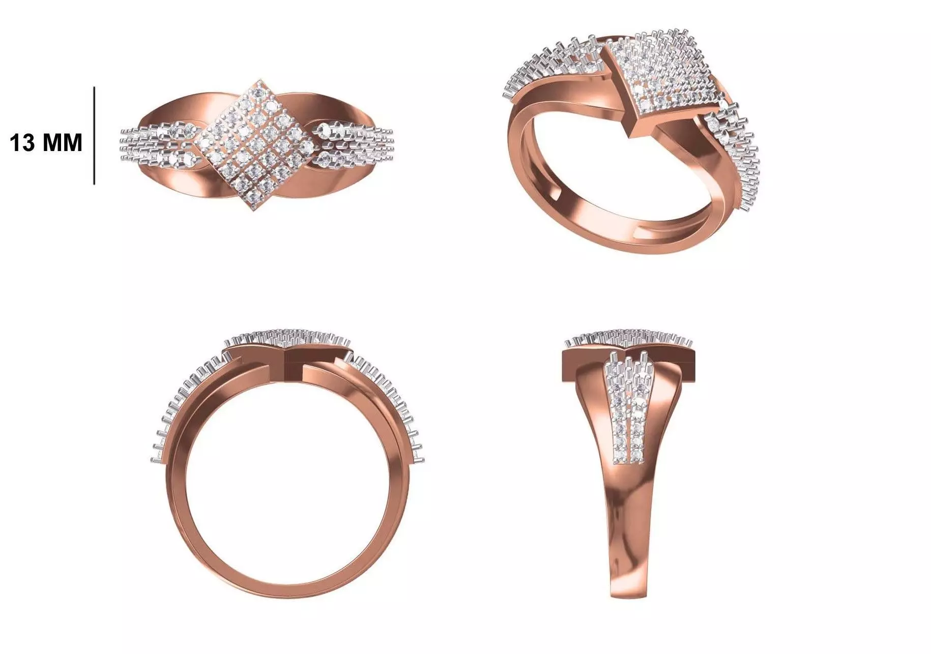 Mens Ring STL OBJ FBX JCD Details 3D print model_0