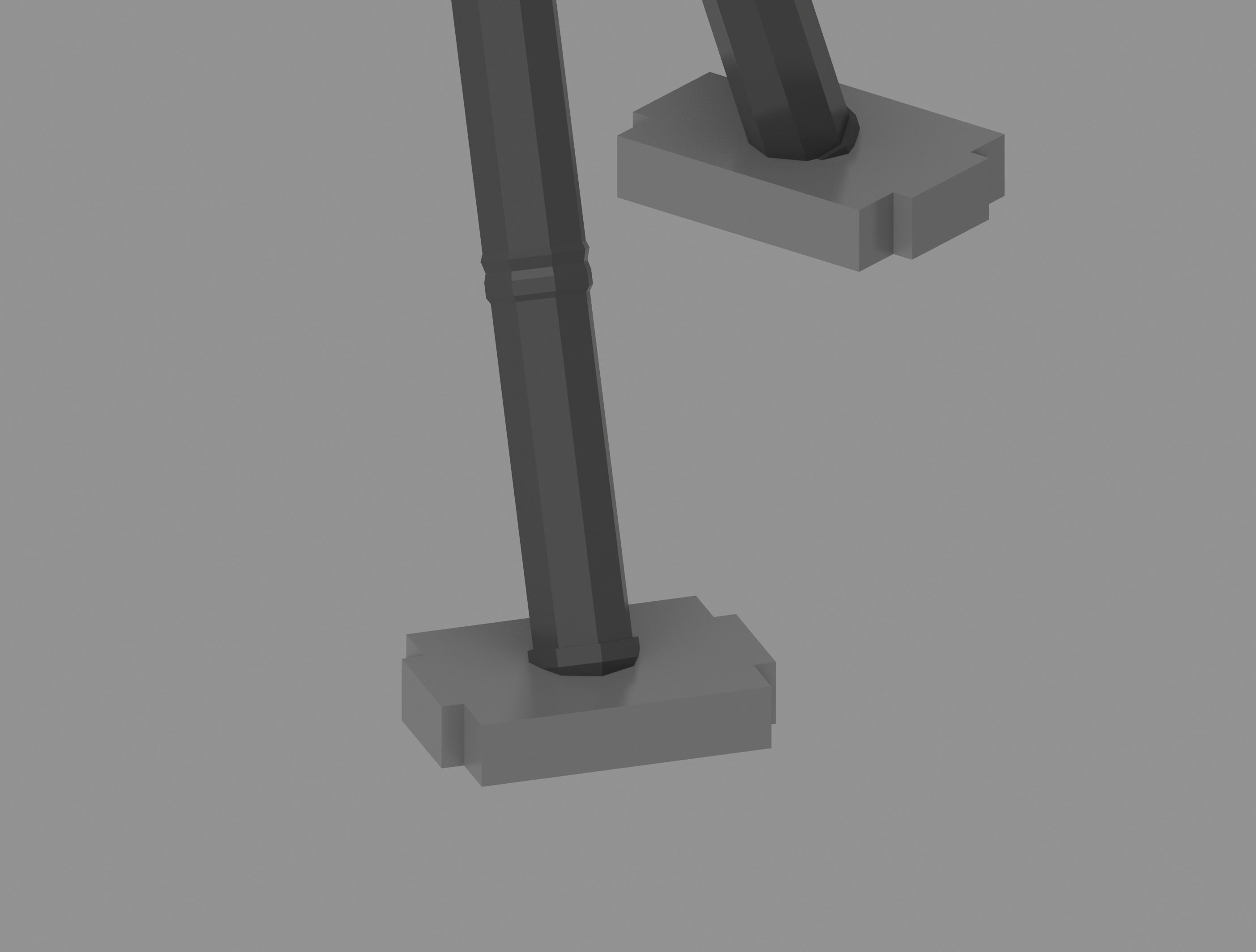 Sentry Gun Low-poly 3D model_14
