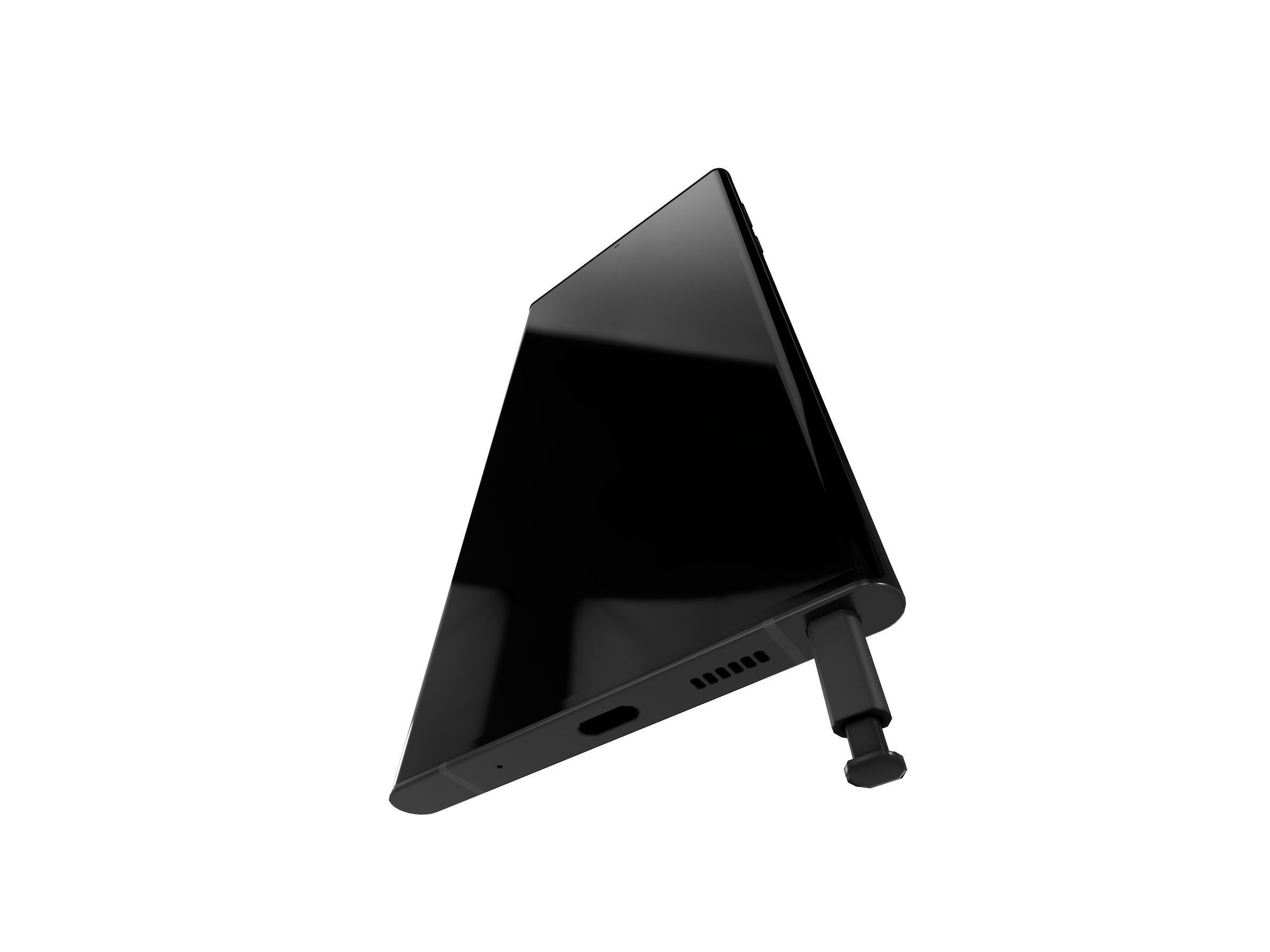 2022 Galaxy Note 20 Ultra with S pen game asset Low-poly 3D model_8