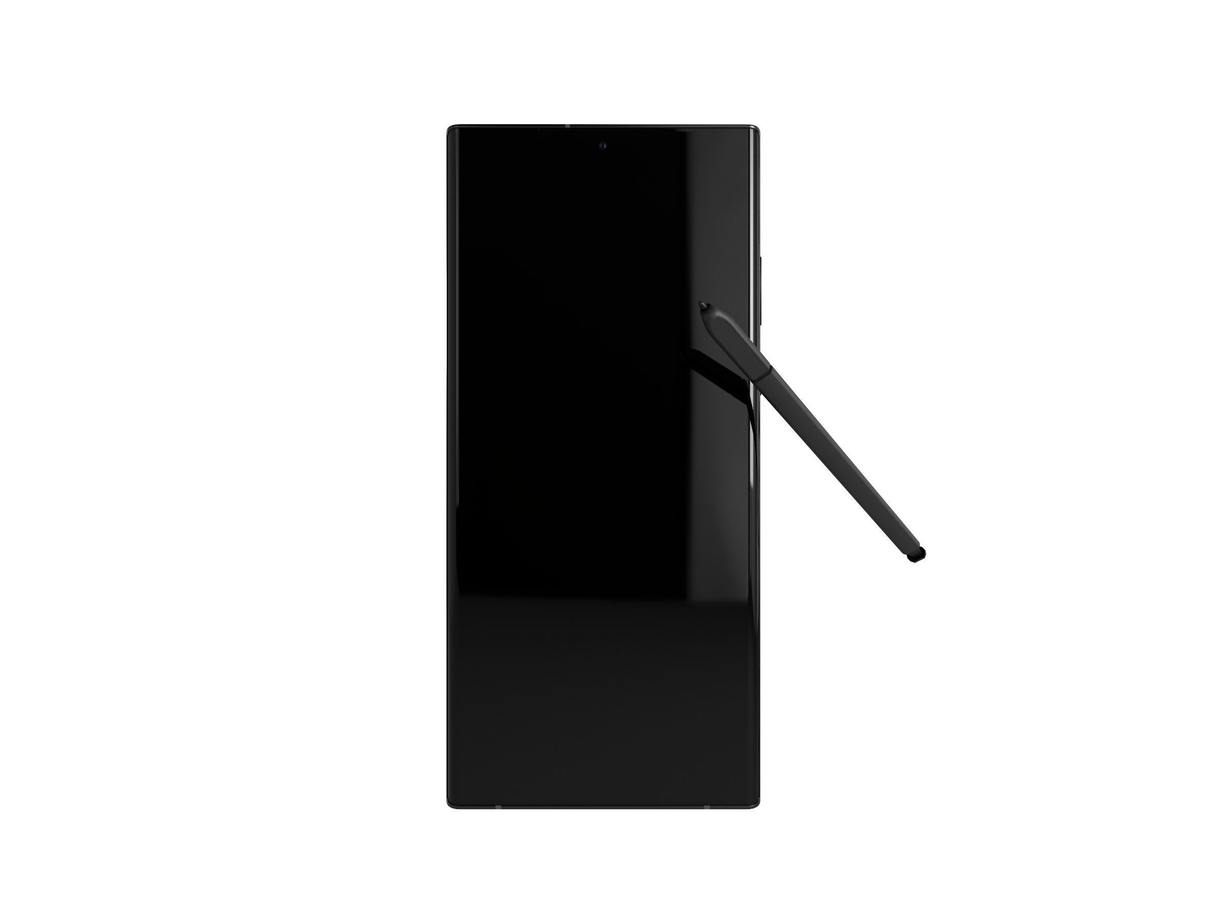 2022 Galaxy Note 20 Ultra with S pen game asset Low-poly 3D model_1