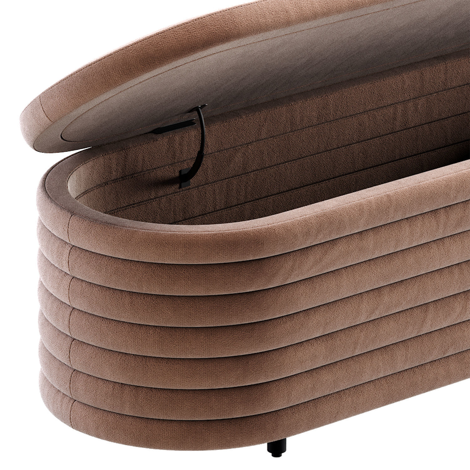 RIALTO PEWTER STORAGE BENCH By CB2 6 Color Version 3D model_3