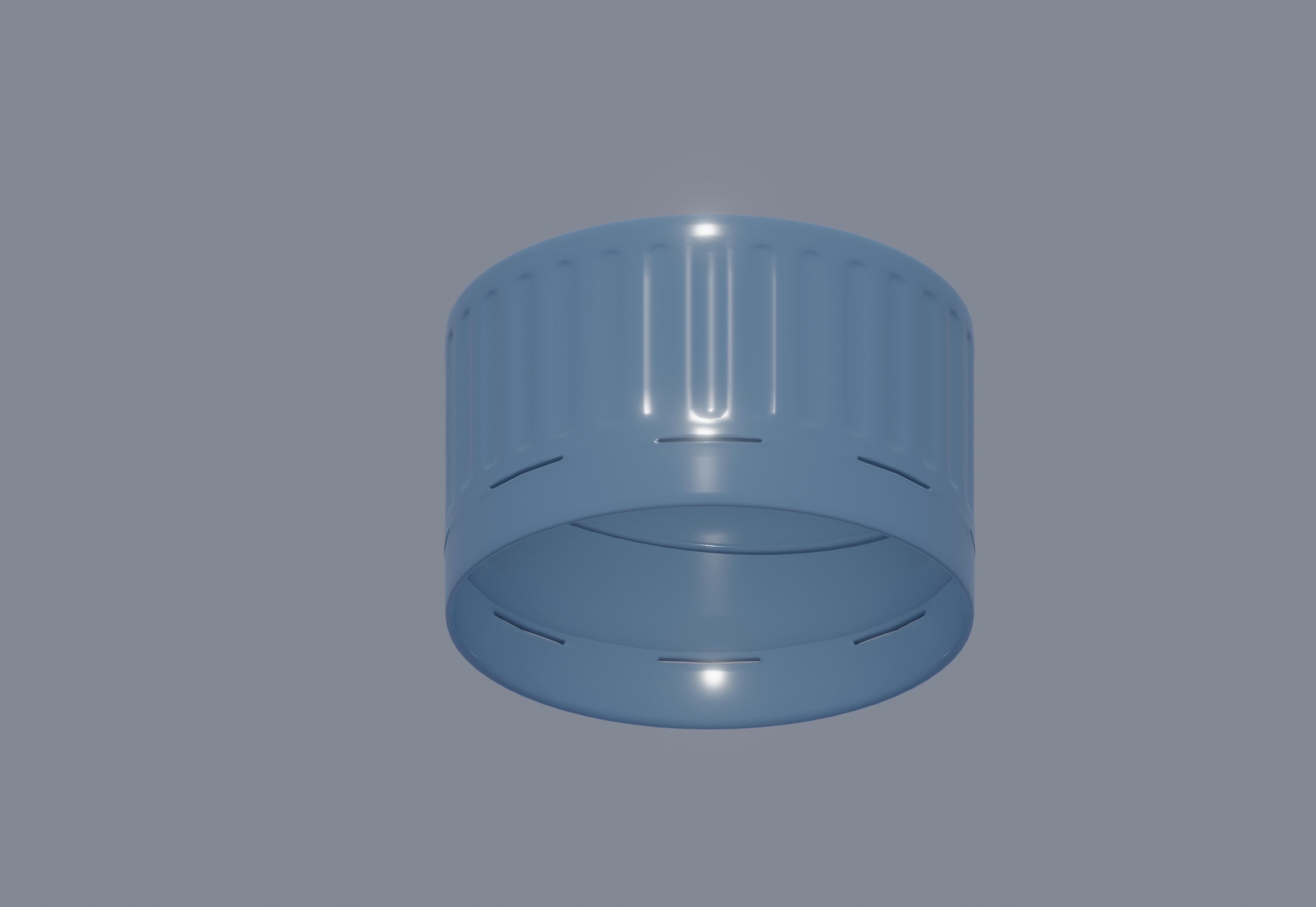 Plastic Bottle Cap 3D model_3