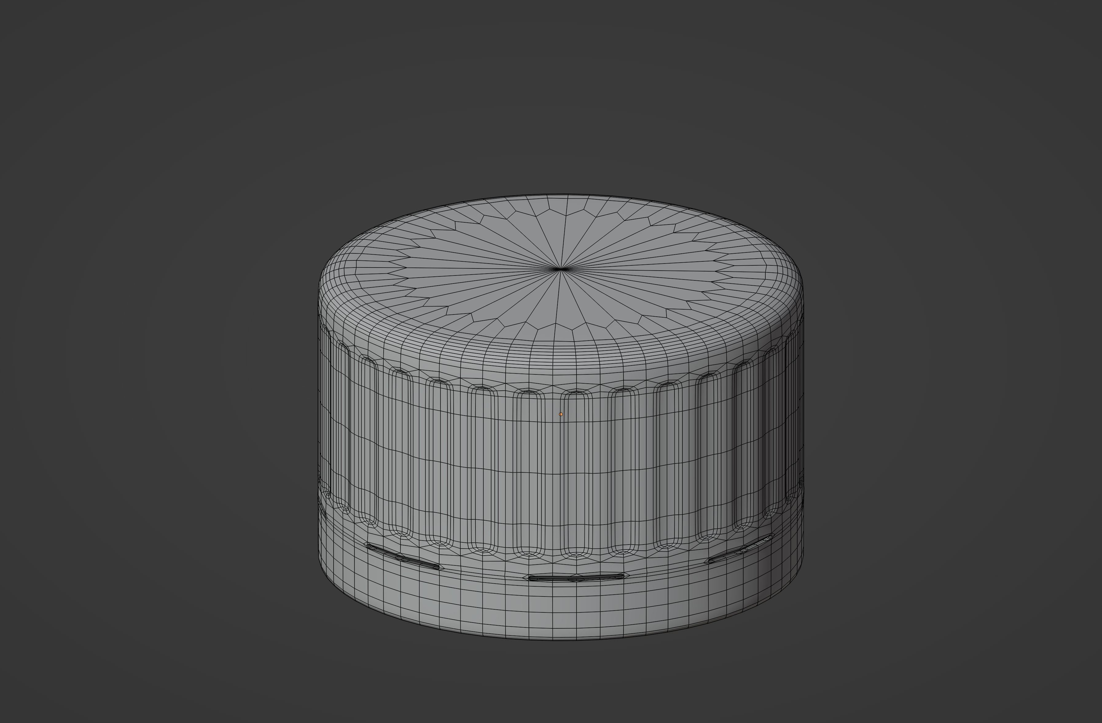 Plastic Bottle Cap 3D model_14