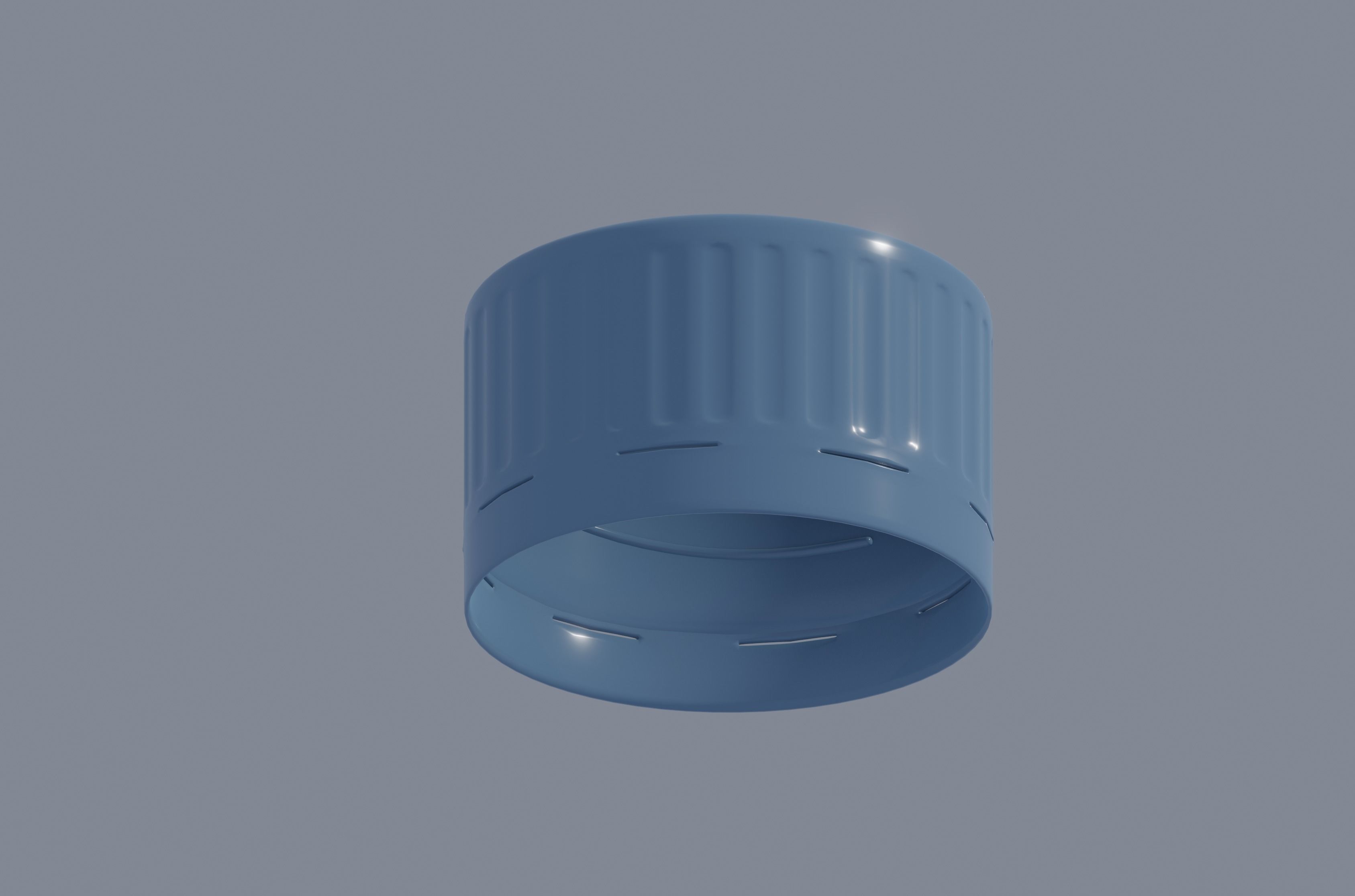 Plastic Bottle Cap 3D model_5