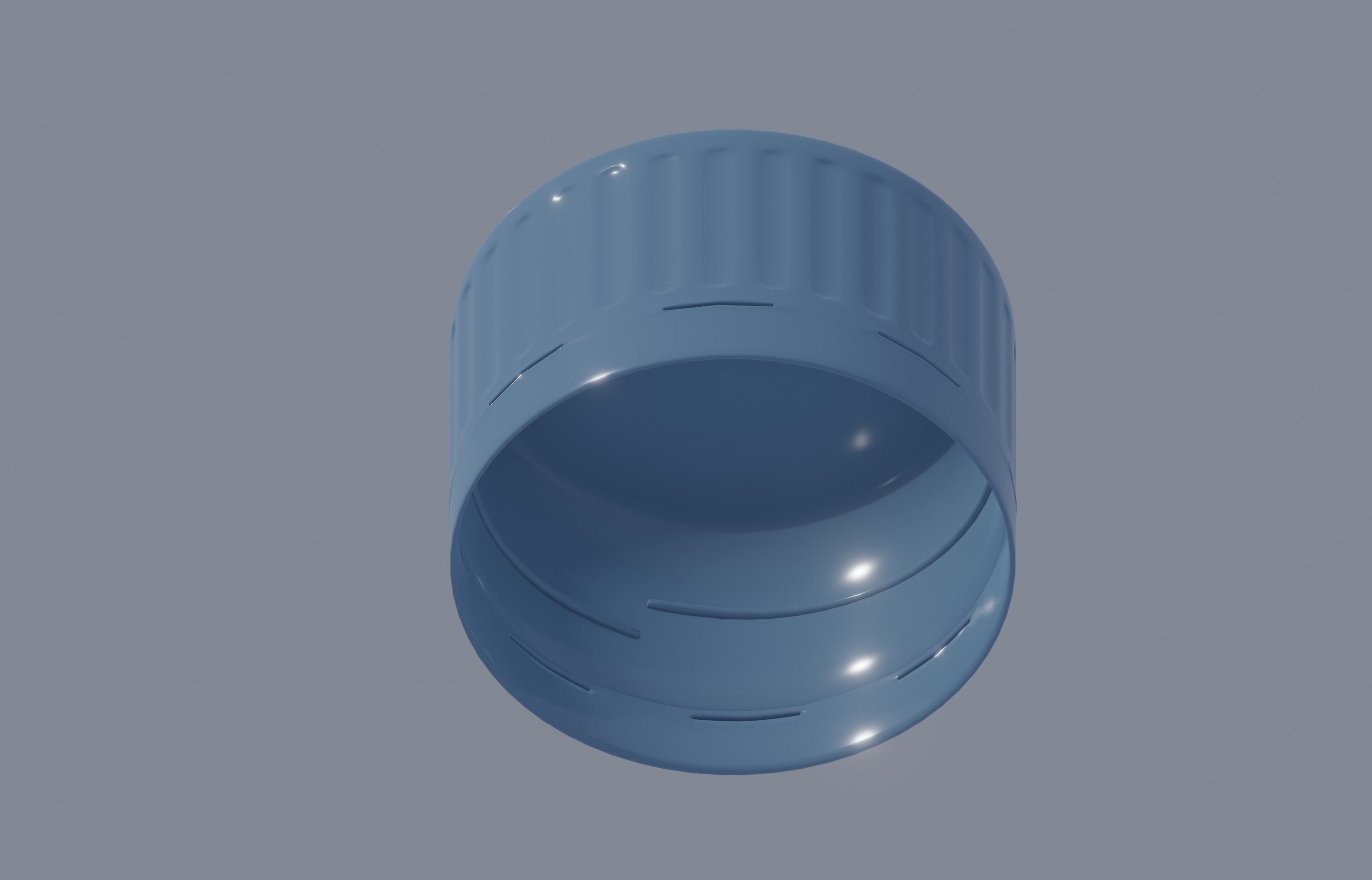 Plastic Bottle Cap 3D model_9