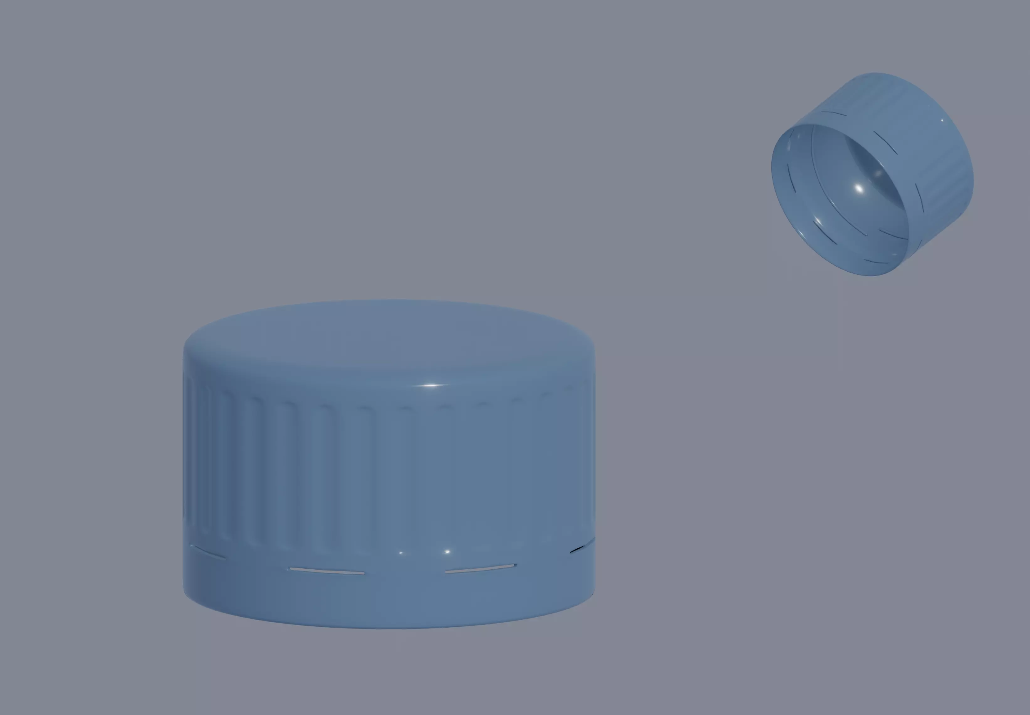 Plastic Bottle Cap 3D model_0