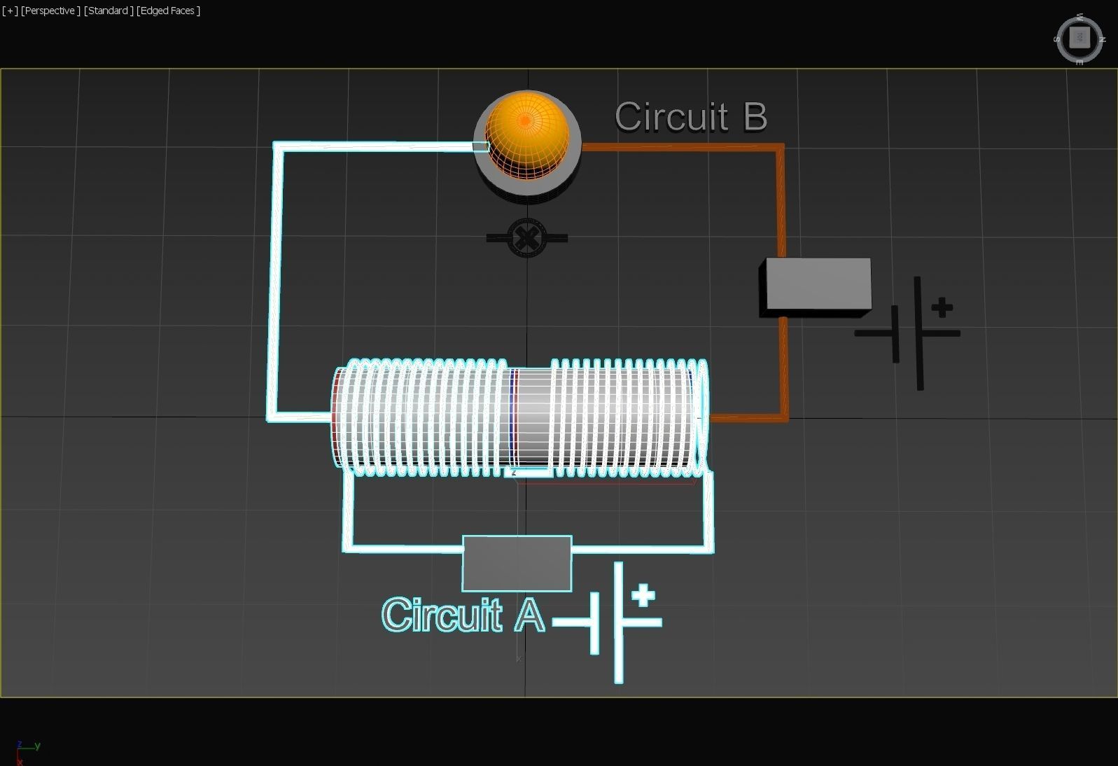 Electromagnetic Semi-Conductor Principle - Concept 3D model_11