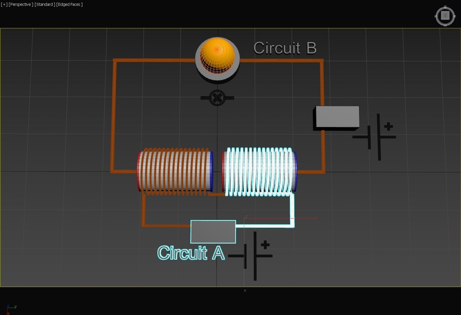 Electromagnetic Semi-Conductor Principle - Concept 3D model_4