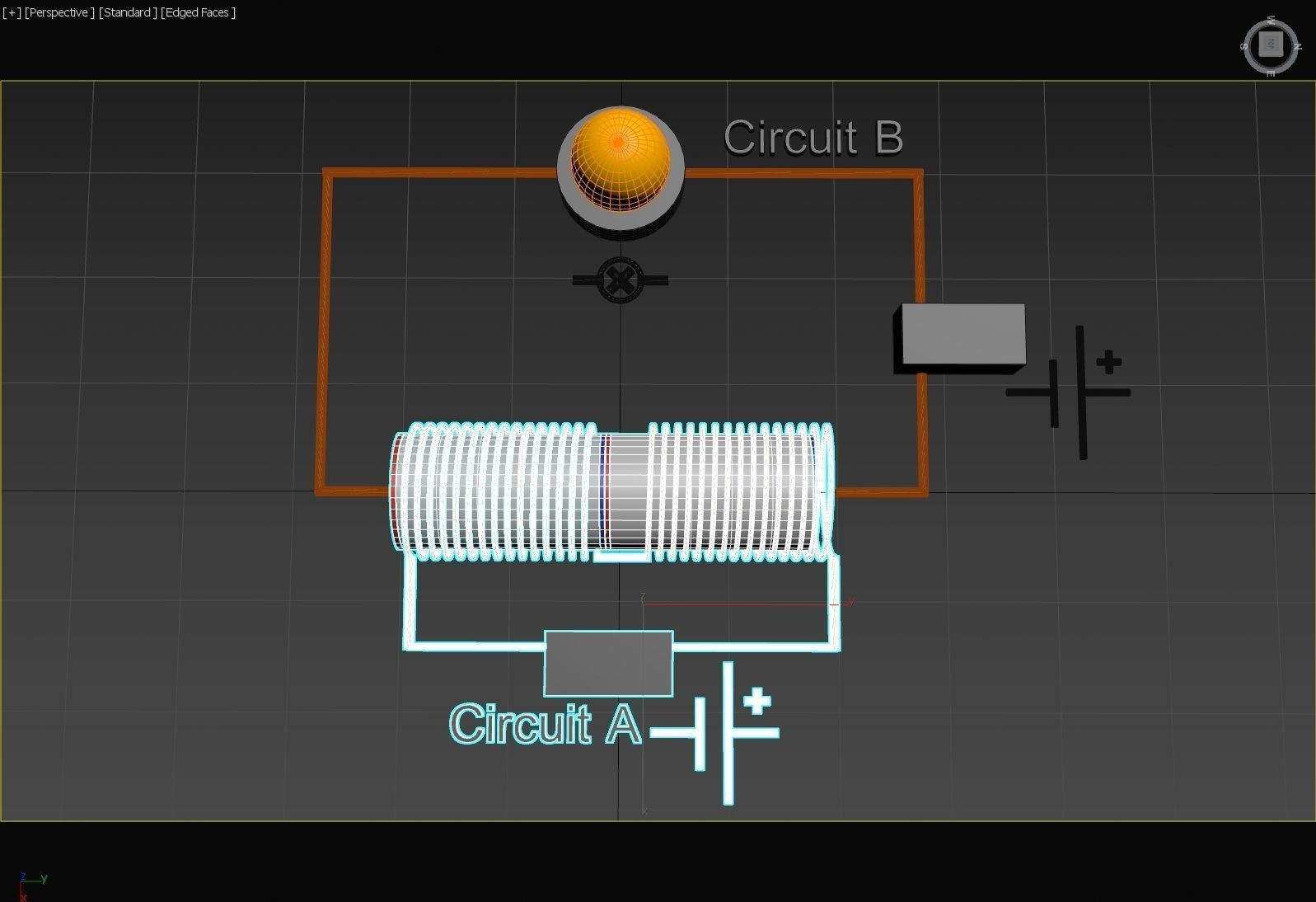 Electromagnetic Semi-Conductor Principle - Concept 3D model_10