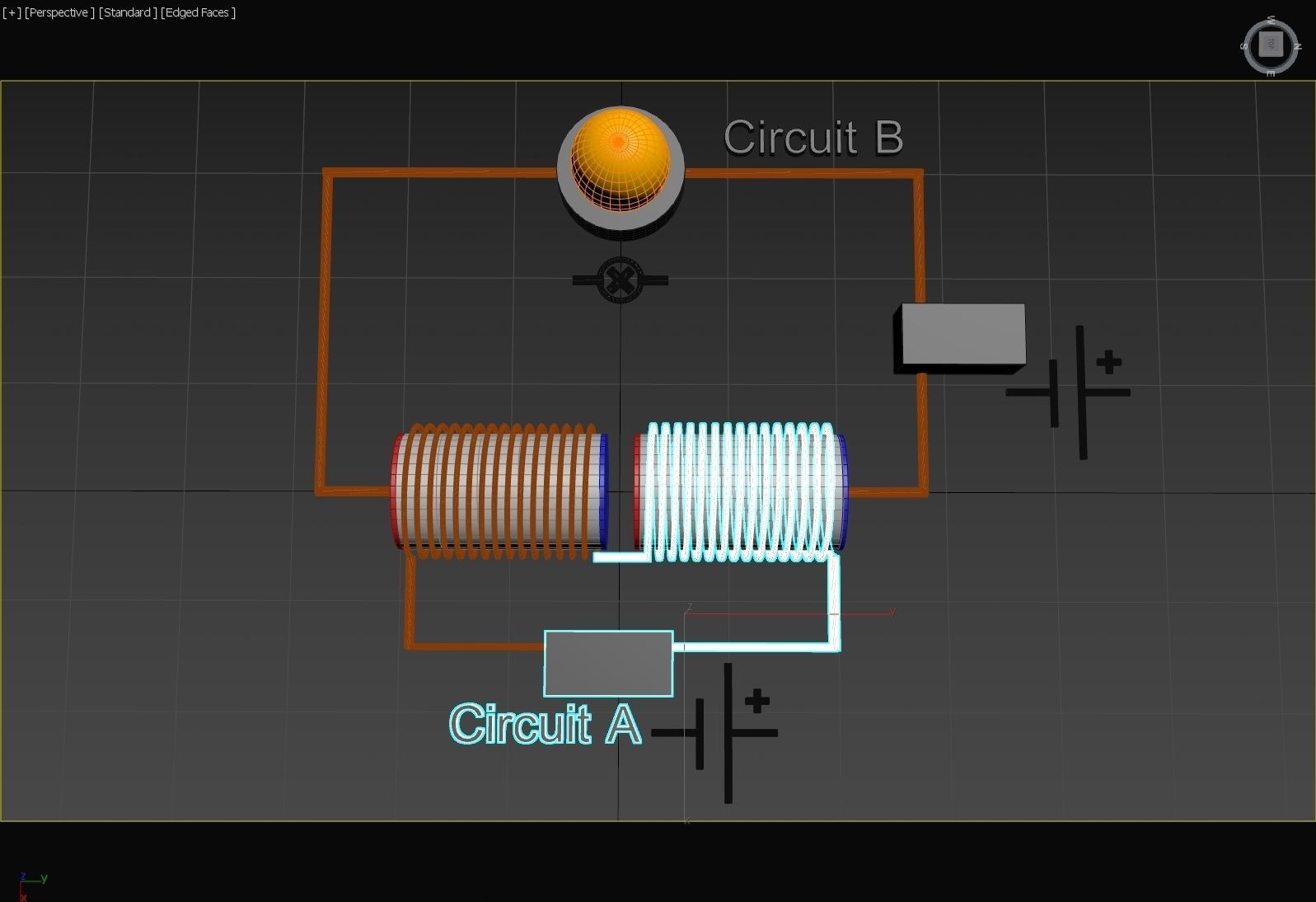Electromagnetic Semi-Conductor Principle - Concept 3D model_5