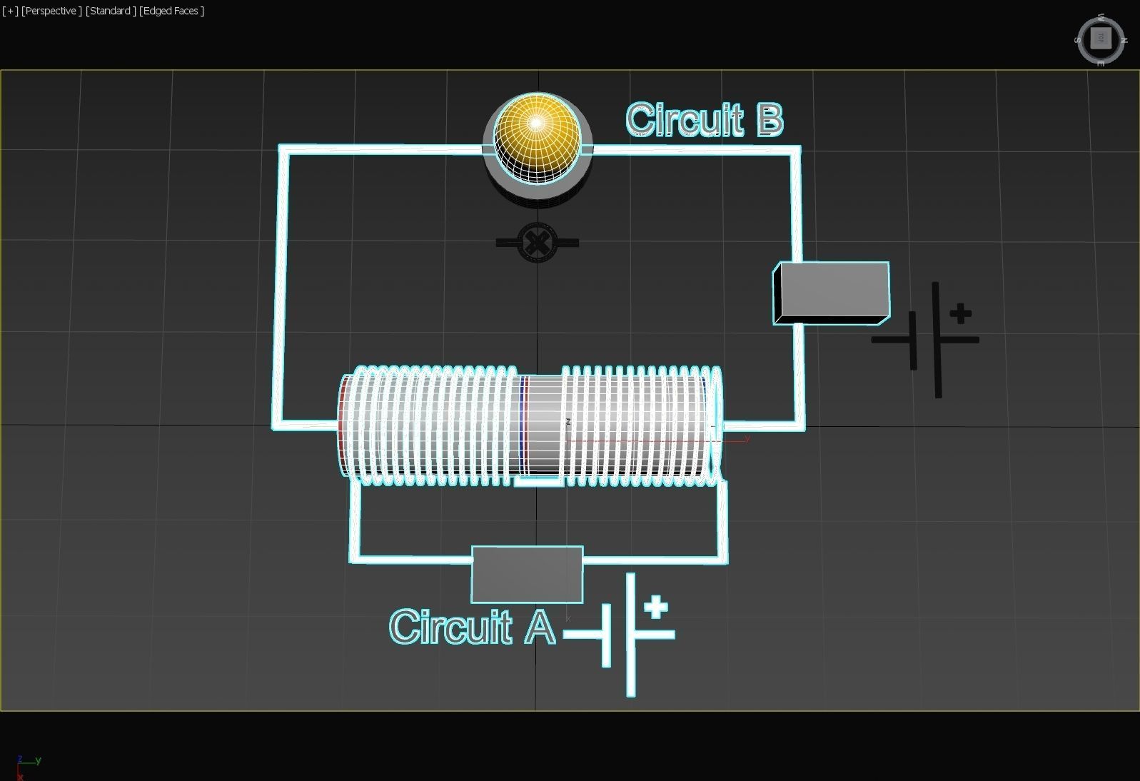 Electromagnetic Semi-Conductor Principle - Concept 3D model_13