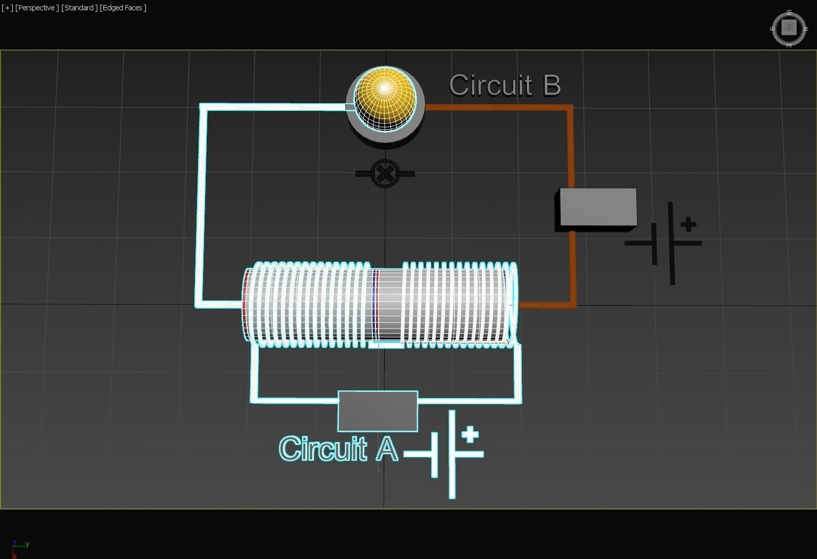 Electromagnetic Semi-Conductor Principle - Concept 3D model_12
