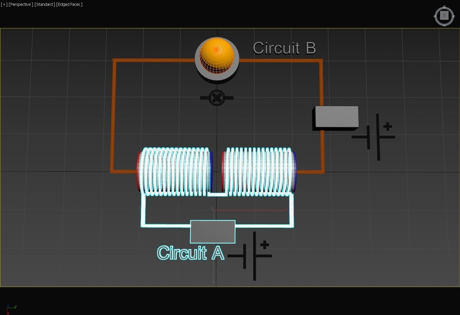 Electromagnetic Semi-Conductor Principle - Concept 3D model_7