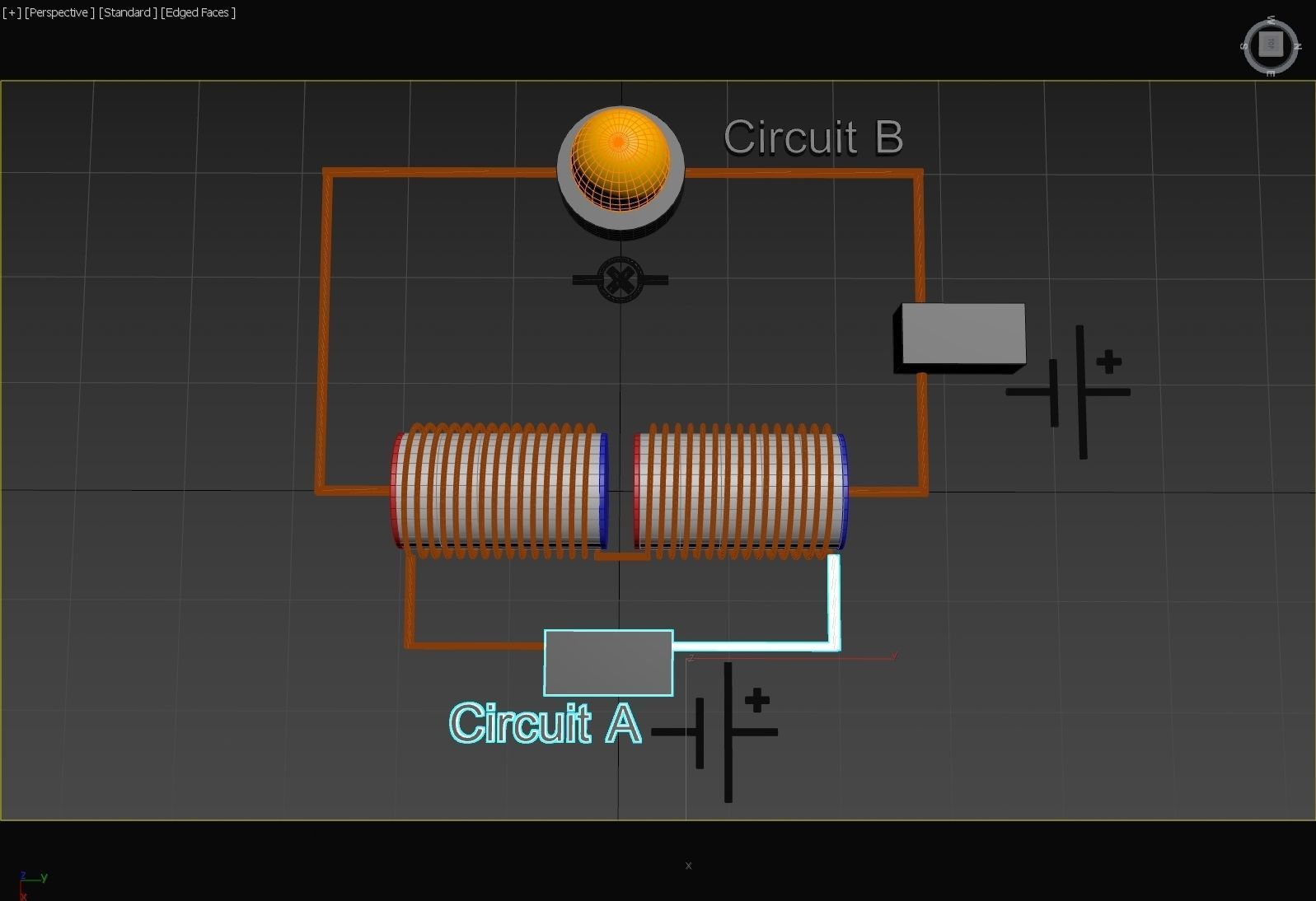 Electromagnetic Semi-Conductor Principle - Concept 3D model_3