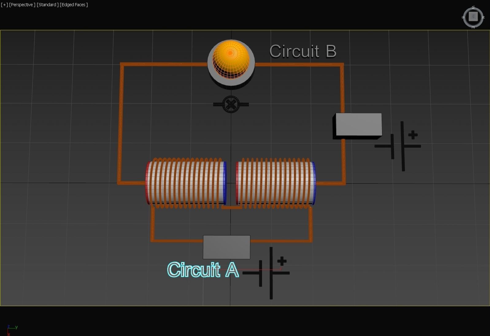 Electromagnetic Semi-Conductor Principle - Concept 3D model_2