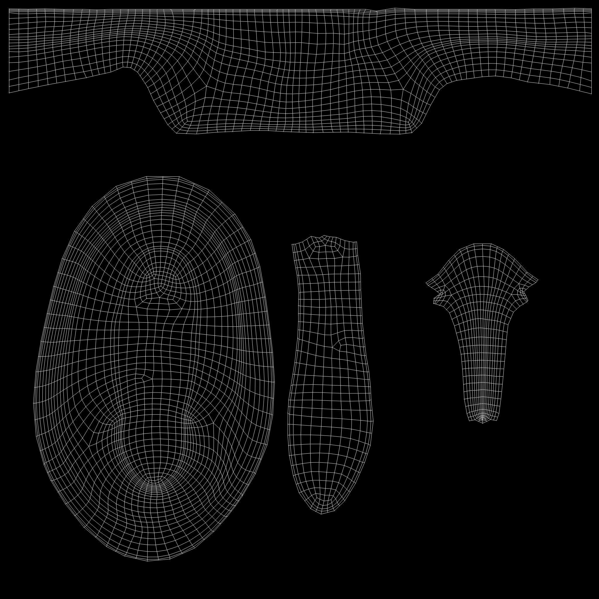 Pin Up Retro Stockings With With Red Shoes Low-poly 3D model_17