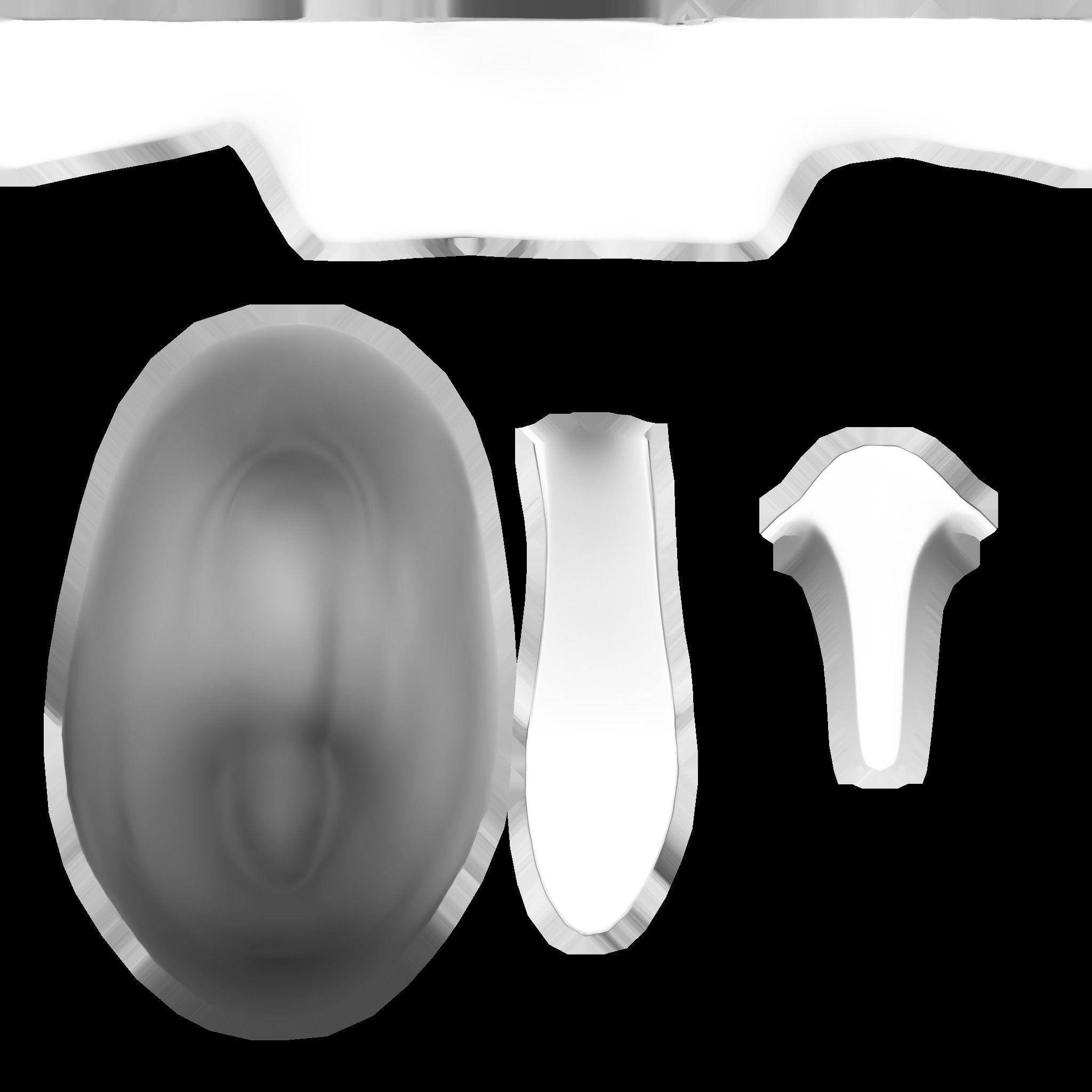 Pin Up Retro Stockings With With Red Shoes Low-poly 3D model_15