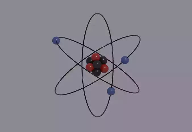 Atom model 3D model