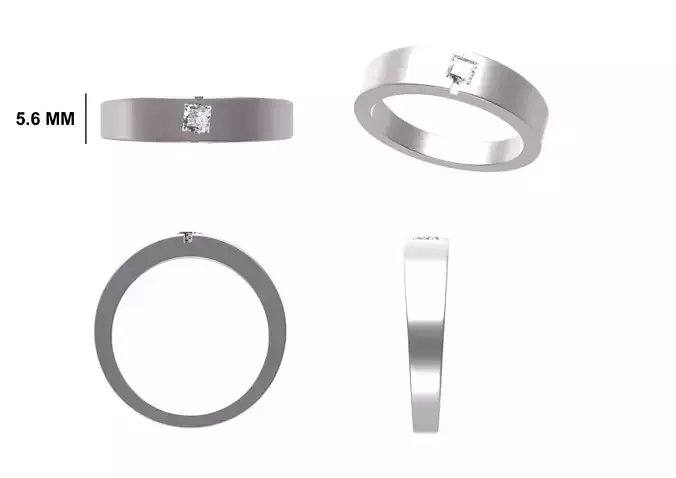 Mens Ring STL OBJ FBX JCD Details 3D print model