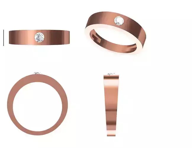 Mens Ring STL OBJ FBX JCD Details 3D print model