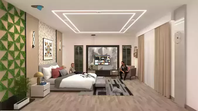 4800mm X 5750mm Luxurious Bedroom