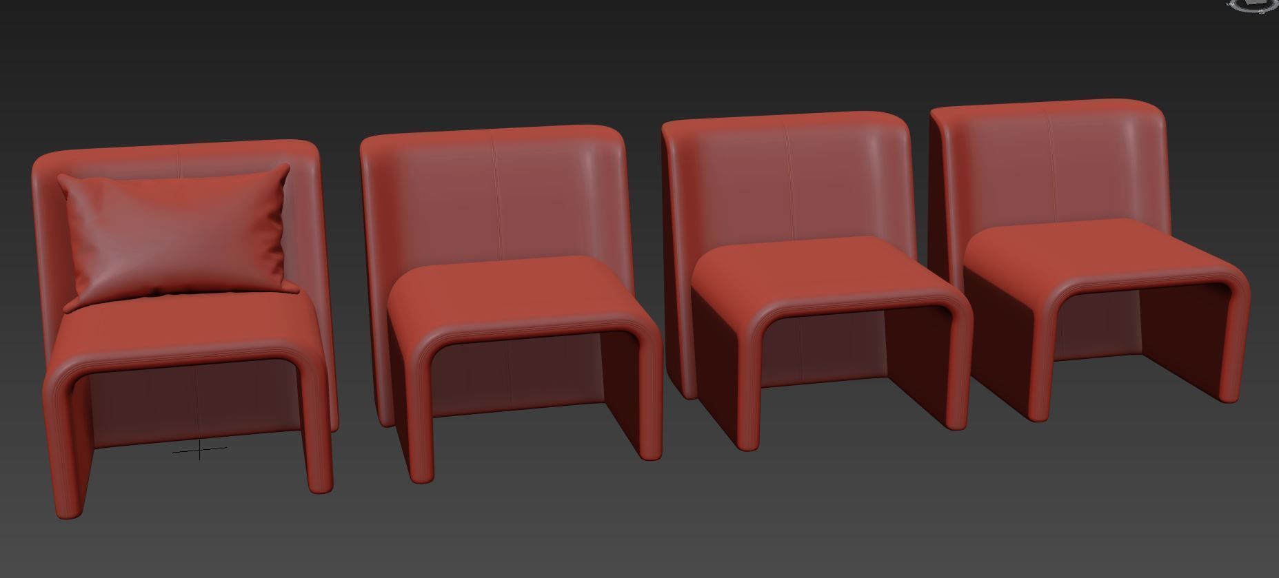 Legacy Armchair by Domkapa 3D model_6