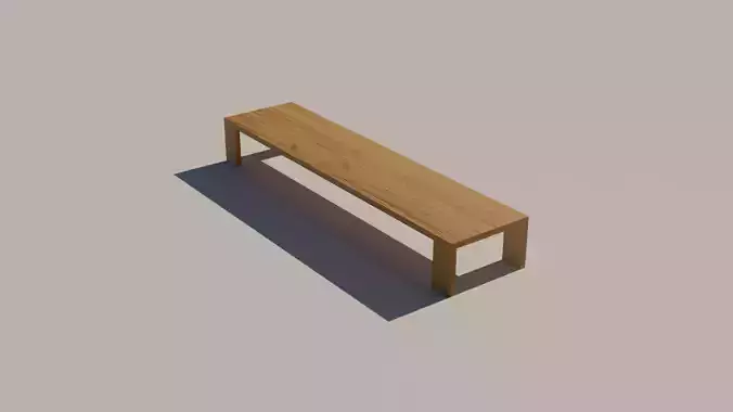 wooden bench