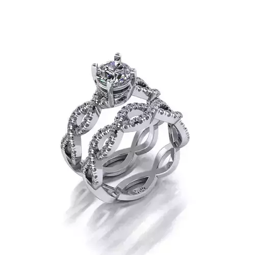 Engagement diamond ring women 3dm